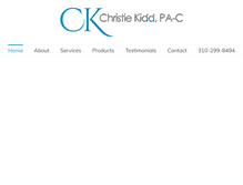 Tablet Screenshot of christiekidd.com